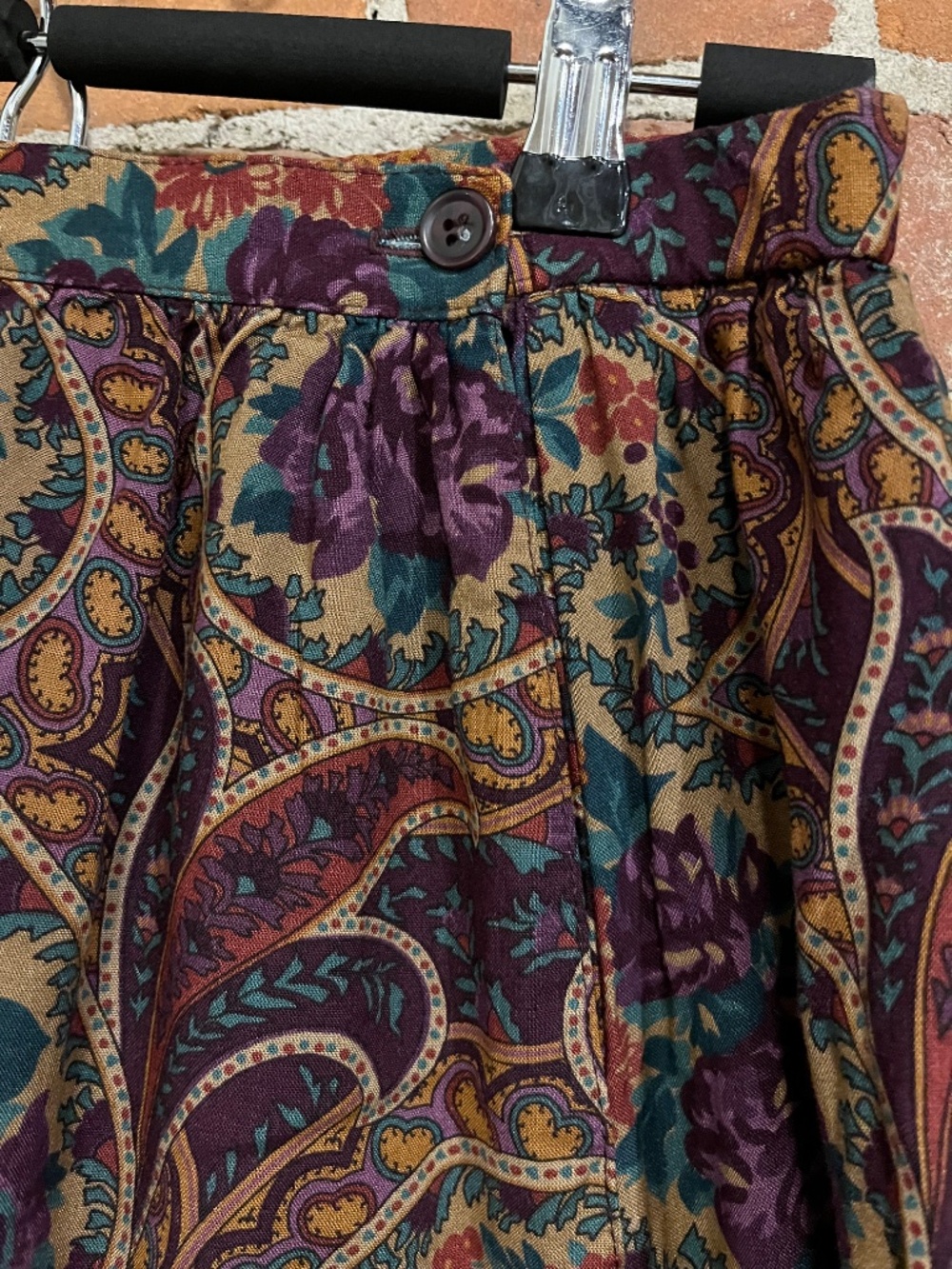 Vintage Alfred Dunner Paisley Botanical Pattern Skirt - Picture 5 of 6